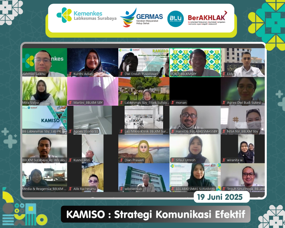 KAMISO: Strategi Komunikasi Efektif di BBLabkesmas Surabaya